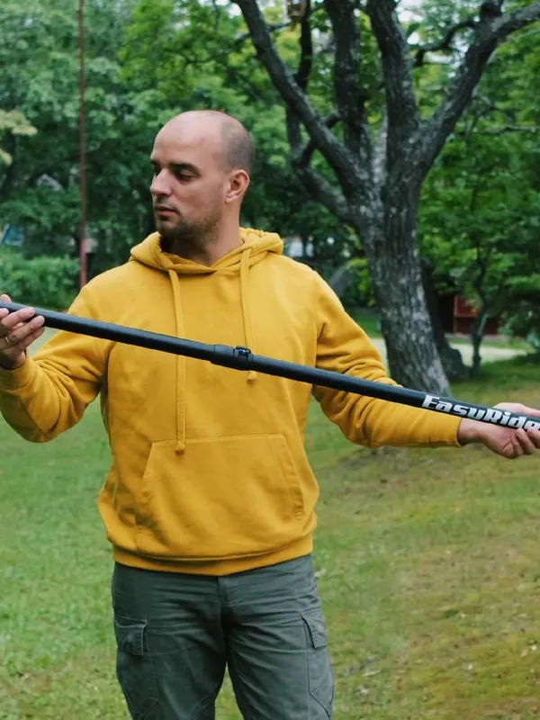 Регулировка весла по росту.  Регулировка застежек  "anti-twist".